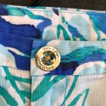 Lilly Pulitzer  womens Adie tropical vacation beachy shorts blue 0 Photo 2