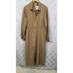 SheIn Plus Lantern Sleeve Button Front Shirt Midi Dress Size 3XL NWT Photo 3