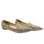 Sole Society  Cammila Gold Glitter Pointed Toe Flats Size 8.5 Photo 4