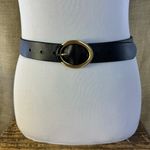 Lands' End Black Leather Belt And Buckle L-XLrg 41-47 Inch Photo 10