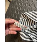 Free People  Beach Gray & White Striped Knit Mini Dress Womens Size Small Photo 7