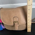 American Eagle Pom Pom Crossbody Purse, Brown Tan Shoulder Bag Photo 1