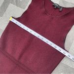 Theory  Burgundy “Marl” Mod Flared Thick Knit Mini Tank Dress Small Photo 5