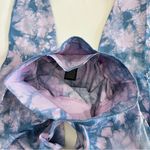 PINK - Victoria's Secret Pink Active Seamless Legging Size Large Tie Dye Purple & Blue Photo 5