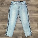 Armani Exchange Armani Exchange Boyfriend Zipped Side Mid Rise Crop Blue Jeans Size 26 Photo 1