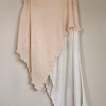 RONI BIS TOP Asymnetrical Sleeveless Linen Blend MEDIUM Two Tone Tan Photo 0