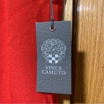 Vince Camuto  Red Crepe Pleat Sheath Dress - Size 0 Photo 3