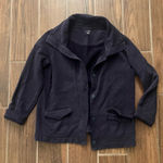Navy lands end cardigan/sweatshirt size S Blue Photo 0