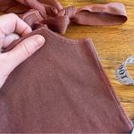 Urban Outfitters Rose Marie Tie Shoulder Mini Dress Mauve Ribbed Sweater Bodycon Photo 13