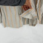 Wild Fable Blazer Jacket Womens Small Oversized White Striped Double Breasted Photo 11