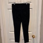 Old Navy NWT  Stevie High Rise Velvet Leopard Print Pants Women Size L Black Photo 4