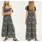 Free People  Cecilia Jumpsuit Hippie Floral shoulder adjustable Romper SMALL #158 Photo 2