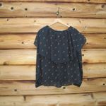 Wildfox NWT  Sheer Rose Print Peasant Blouse Top Photo 5