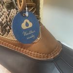 Jbu boot by Jambu Womens Lace up Calgary Brown Python/Coral Rainboots Size 11M Photo 2