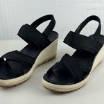 Merrell  Women’s Kaiteri Wedge Black Strap Sandal Size 10 EUR 41 Outdoor Gorpcore Photo 2