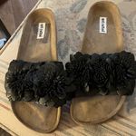 Not Rated   Black Floral Women's Sandals 9 Photo 0