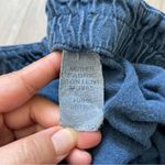 Mother The Triple Running Mate Cotton Shorts Blue (Small) Photo 8