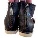 Bussola  Leather Postdam Criss Cross Sandals Black Size 6 Photo 5