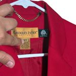 Classiques Entier  Petite Vibrant Red Blazer,Size XS, 100% Pure Wool,Made in Japa Photo 1