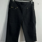 Diane Gilman Womans DG2  Bermuda Shorts Small Black Pullon Photo 0