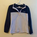 Columbia  Navy and Baby Blue Fleece Pullover Size Small Photo 0