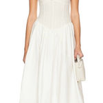 For Love & Lemons  Billie Pointelle Midi Dress Size Large Photo 0