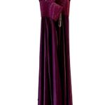 Jovani  maxi gown dress pink embroidered size 4 cross back V-neck Photo 3