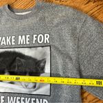 U.S Vintage | Cat Sweatshirt Gray Size L Photo 7