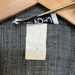 Koji Yohji Vintage Gray Faux-Tweed Blazer with Black Chiffon Puff Sleeves Photo 4