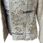 Coldwater Creek Embroidered Linen Blend Jacket Petite PXS | NWT Coastal Grandma Photo 4