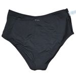 Aerie Black High Waisted Bikini Bottom Swimsuit Size L Photo 3