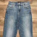 7 For All Mankind High Waist Slim Kick Stretch Crop Blue Jeans Size 26 Photo 1