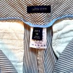 Lands' End Lands’ End| Seersucker black/white striped capris with front and back pockets Photo 5