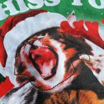 Fifth Sun Cat Lady Christmas T Shirt Long Sleeve Size Medium Hiss You a Meowy Catmas Photo 4