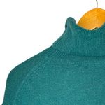 J.Crew  Teal Turtleneck Sweater Dress Long Sleeve Knit Classic Size Small Photo 2