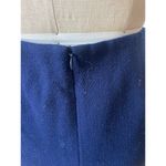 Lafayette 148 Navy Pencil Straight Wool Skirt in Navy Size 10 Blue Photo 2