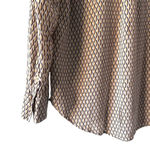 Equipment Femme Printed Button Down Blouse Medium Brown Photo 3