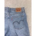 Levi's Wedgie Straight Jeans Women Size 28 Blue Button Fly High Rise Stretch Photo 7