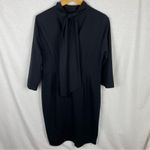 Eloquii NWT  Plus-Size Black Keyhole Dress With Scarf Photo 3