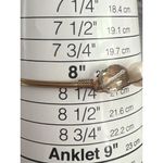 Gold Tone Wire Bangle Bracelet Genuine Pearl Glass Bead Stations Stack 8" Photo 3