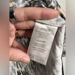 Maje Cheetah Print Linen V Neck T Shirt Small Photo 5