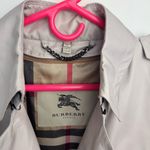 Burberry Double Breasted Trench Coat Size 12 Tan Color Classic Coat Photo 6
