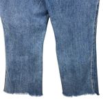 Democracy SZ 14 "Ab"technology Wide Leg Jeans Stretch Frayed Hem Hi-Rise Pockets Photo 5