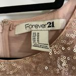 Forever 21 Rose Gold Sequin Mini Sleeveless Dress Medium Bride Bachelorette Party Sparkle Photo 3