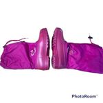 Sorel Pink Rubber Canvas Pull On Mid Insulated Boots Outdoor Women's Shoes 5 Photo 4