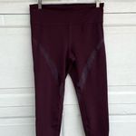 Gap Fit Womens Leggings Crop Maroon Athletic Eclipse Large Photo 2