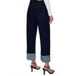 Pistola Ryder Jeans Dark Wash Wide Leg Fold OverIn Countdown Size 28 NWT Photo 1