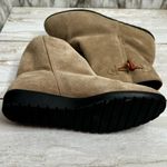 Ciao Women’s Sz 9 Suede Pull On Booties Shoes Boho Cozy Fall Winter Stanna Boots Tan Photo 11