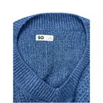 Juniors' SO Sweater Size XXL Blue V Photo 5
