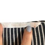 ZARA  Black Striped Peplum V-Neck Button Front Collared Blouse Women Sz XS Photo 5